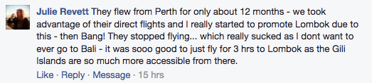What do Travel Agents want? Jetstar flights to Lombok apparently 17 Screen Shot 2017-07-06 at 2.48.27 PM