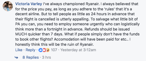 RYANAIR BOSS ADMITS MASS CANCELLATIONS ARE "CLEARLY A MESS" 29 Screen Shot 2017-09-18 at 9.17.48 AM