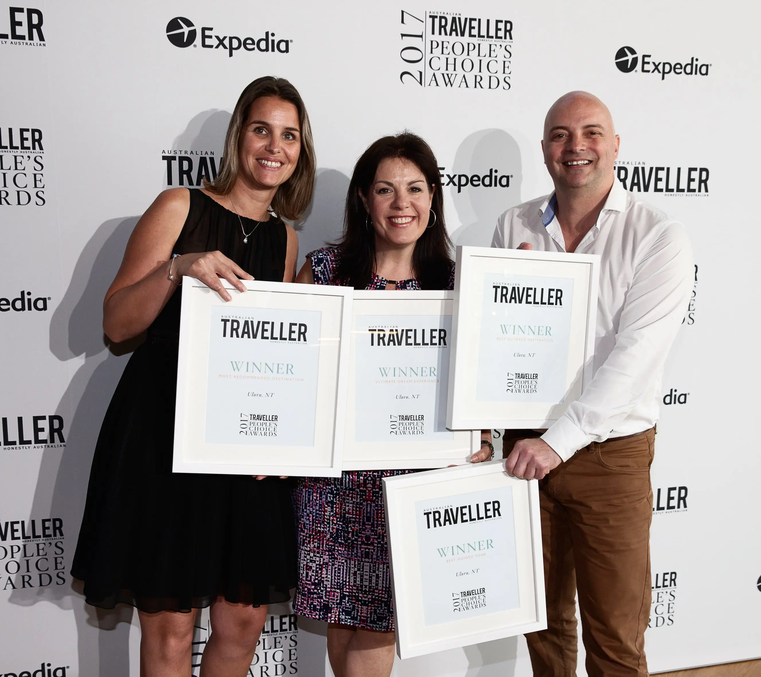 Who won Viking's incentive? Flight Centre's 'spring' visit, Cover-More & more travel news 39 Janneke Leffers and Karena Noble of Voyages with Tony Quarmby of Tourism Northern Territory