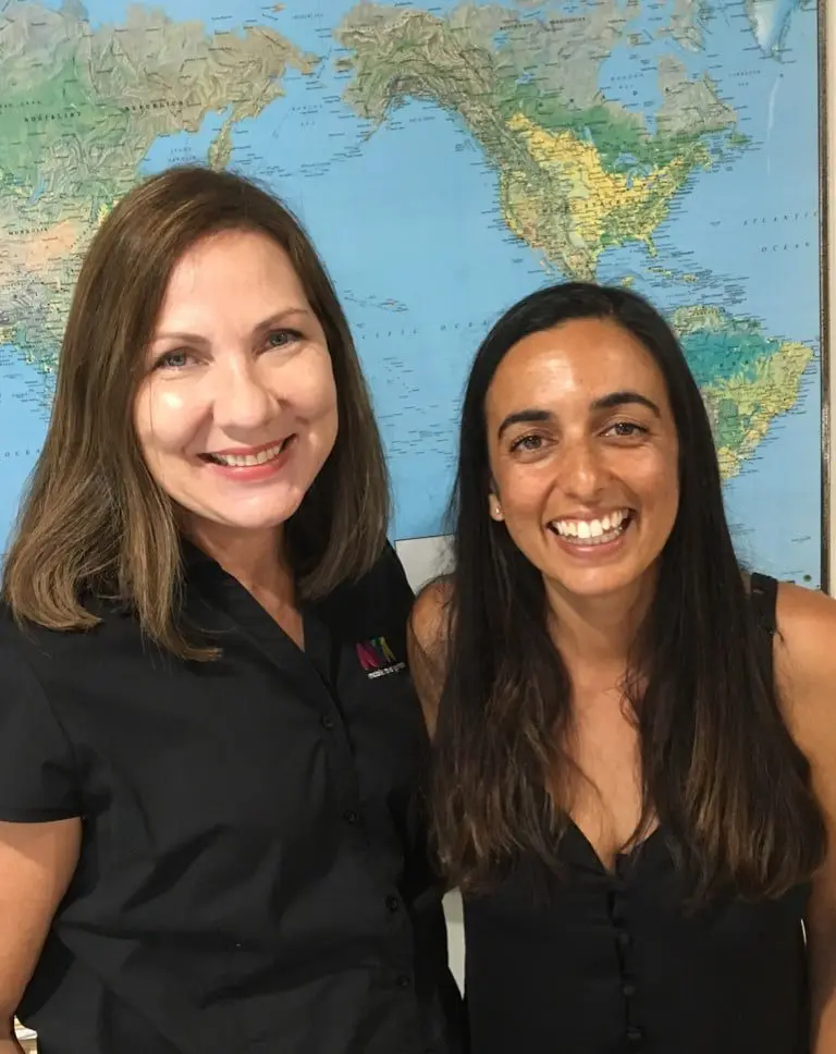 Image: MTA's Sue Basedow & Chimu's Queensland Relationship Manager, Tara Adam.