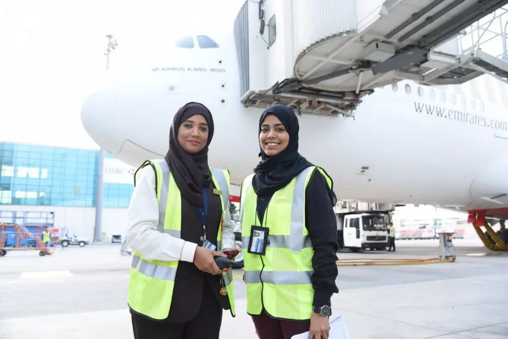 All-female team flies high for Emirates for International Women's Day