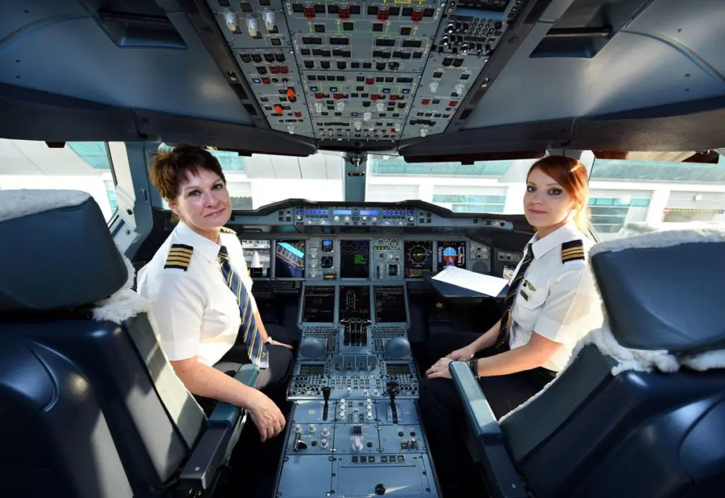 Emirates all-female flight IWD KarryOn pilots