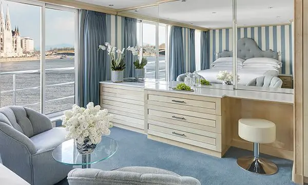 Be among the first to take a gander at Uniworld's newest Super Ship 20 Uniworld S.S. Beatrice Super Ship suite