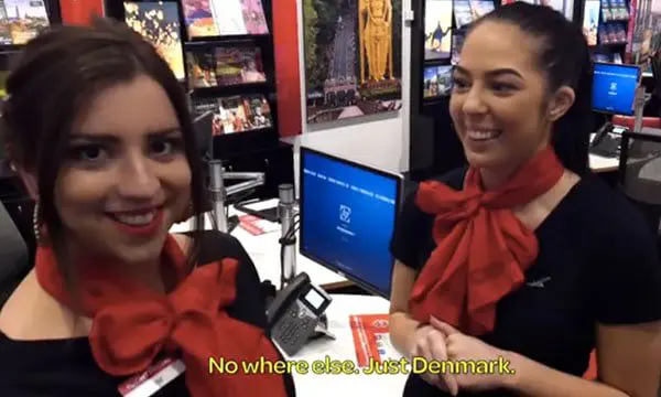 Radio host playfully hijacks Flight Centre store to sell Denmark vacations 8 Flight Centre Radio Station 3