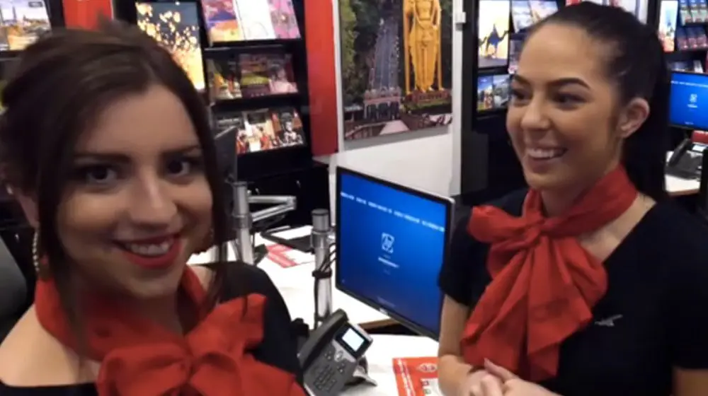 Radio host playfully hijacks Flight Centre store to sell Denmark vacations