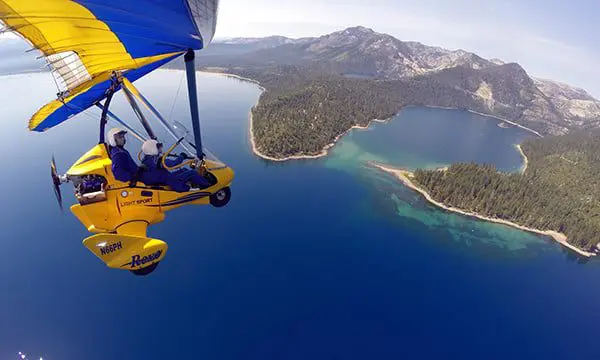 Hand Gliding in Lake Tahoe