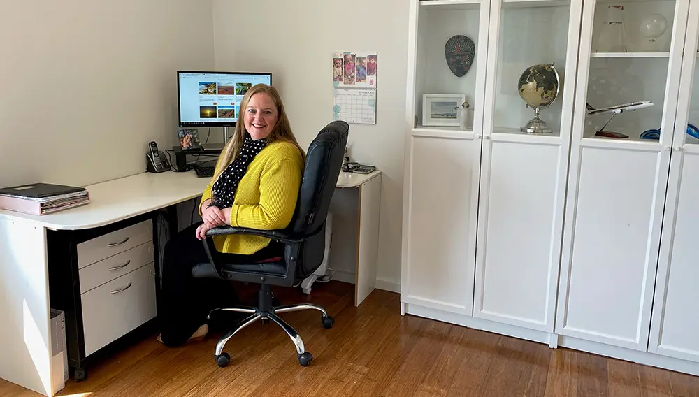Are you a Travel Agency owner/manager wanting more bang for your buck? 2 Experienced PTM Melinda Rowe in her home office, East Jindabyne NSW