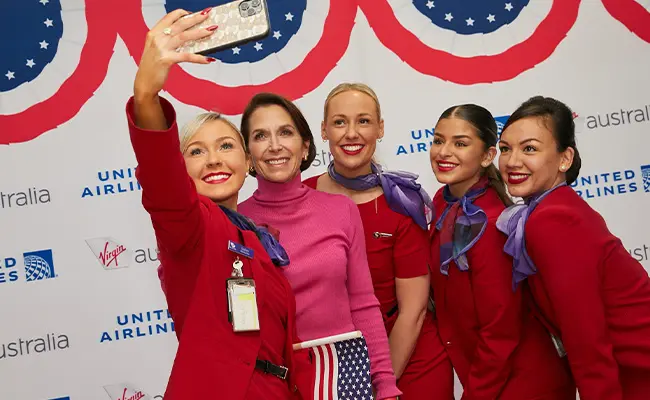 Virgin Australia and United celebrate beginning of U.S codeshare connections 2 VA United 47