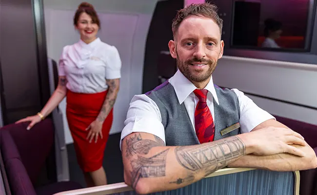 Virgin Atlantic is letting its employees show off their tattoos with pride 1 Virgin Atlantic Tattoos2