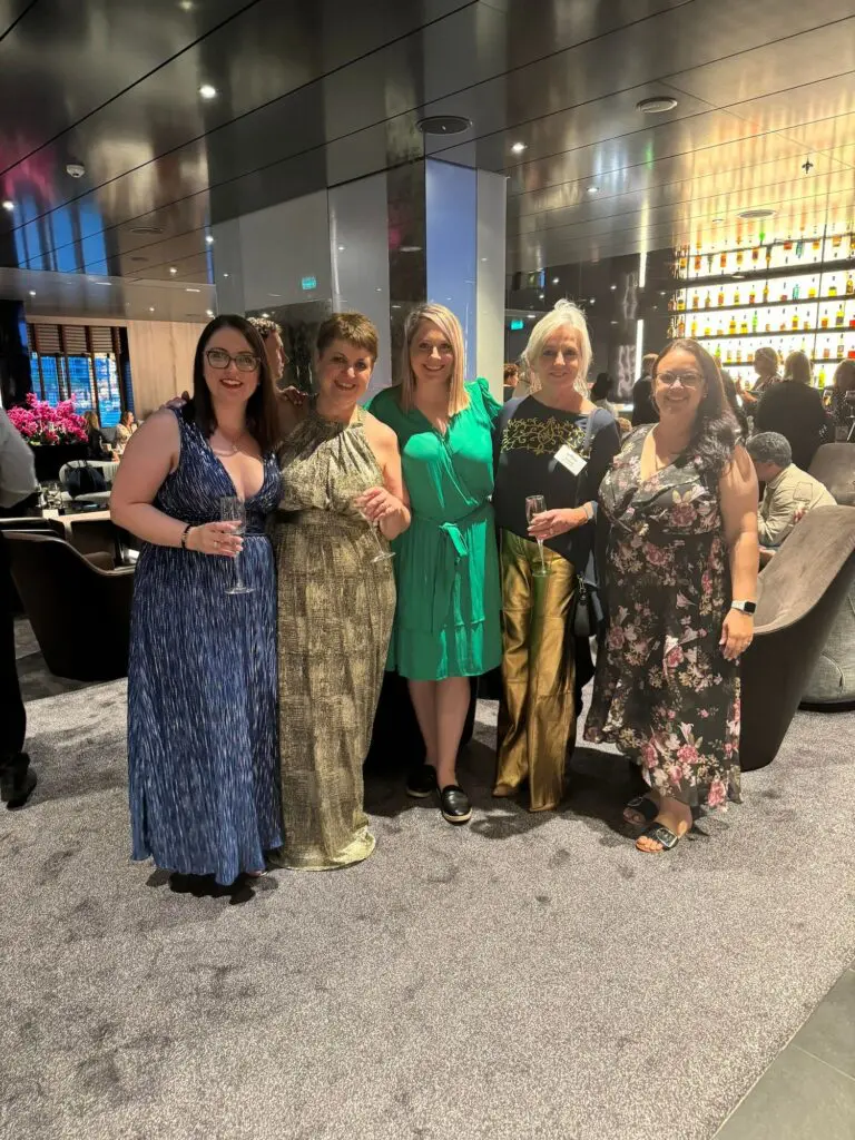 VIP viewing: itravel agency treats clients to special Scenic Eclipse II event 2 From left are itravel Carlingford's Emily Kadinski, Sue Todorovski, Rozelle Bosman, Belinda Bodman and Maria Esteves
itravel