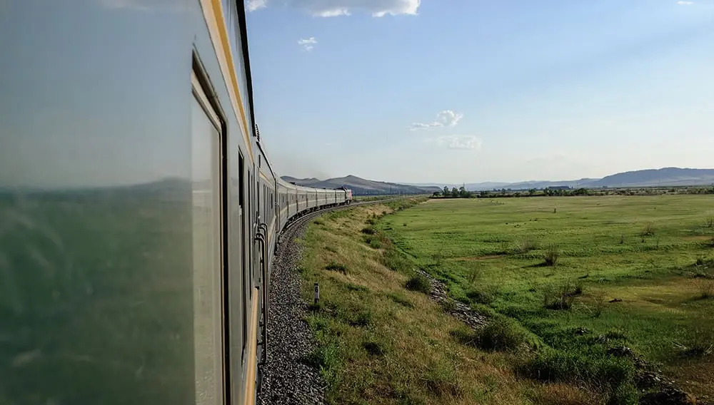 Intrepid Travel Mongolia trans siberia railway train 2