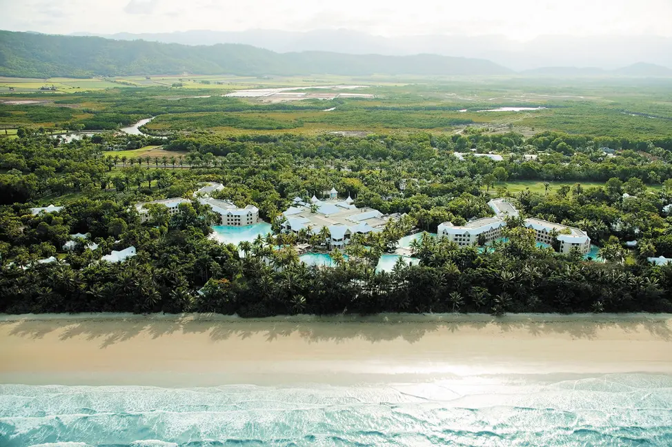 Hotel review: Sheraton Grand Mirage Resort, Port Douglas, Queensland 2 Aerial shot of Sheraton Grand Mirage Resort, Port Douglas.