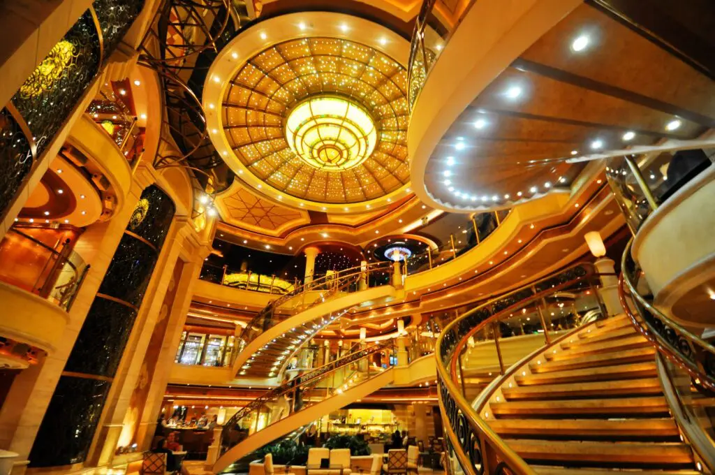 Countdown on for arrival of Australia’s new largest cruise ship and the biggest-ever world cruise 2 The Atrium - Crown Princess