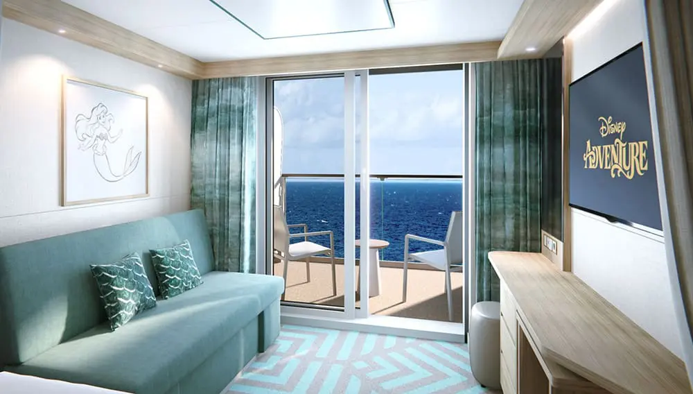 What an Adventure! Disney Cruise Line reveals what’s in store for Singapore in 2025 3 Render of Disney Adventure stateroom sitting area