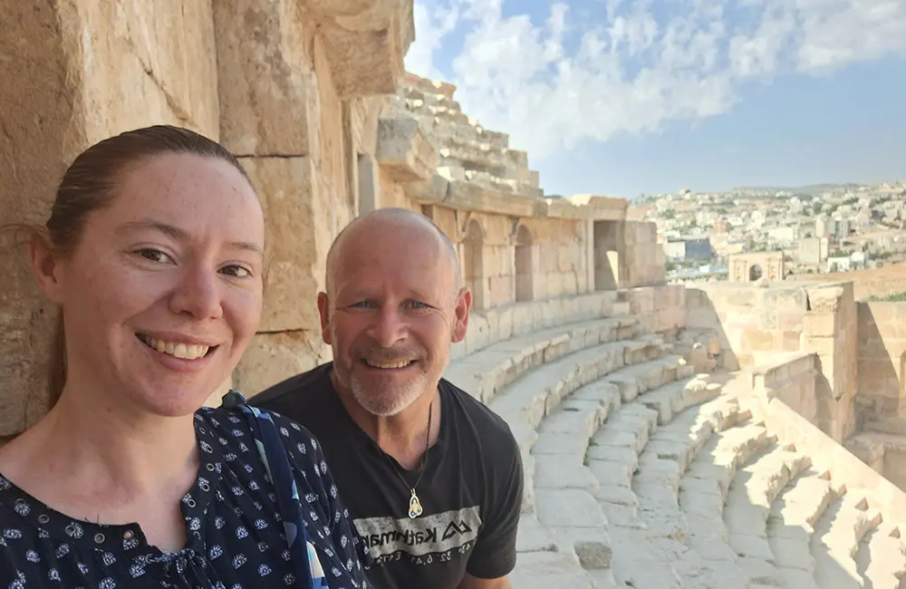 Evolution Travel Collective returns as Gold Plus Sponsor for Niche is Nice 2025 6 Evolution Travel Collective Founders Ingrid Berthelsen & Pete Rawley in Jordan.