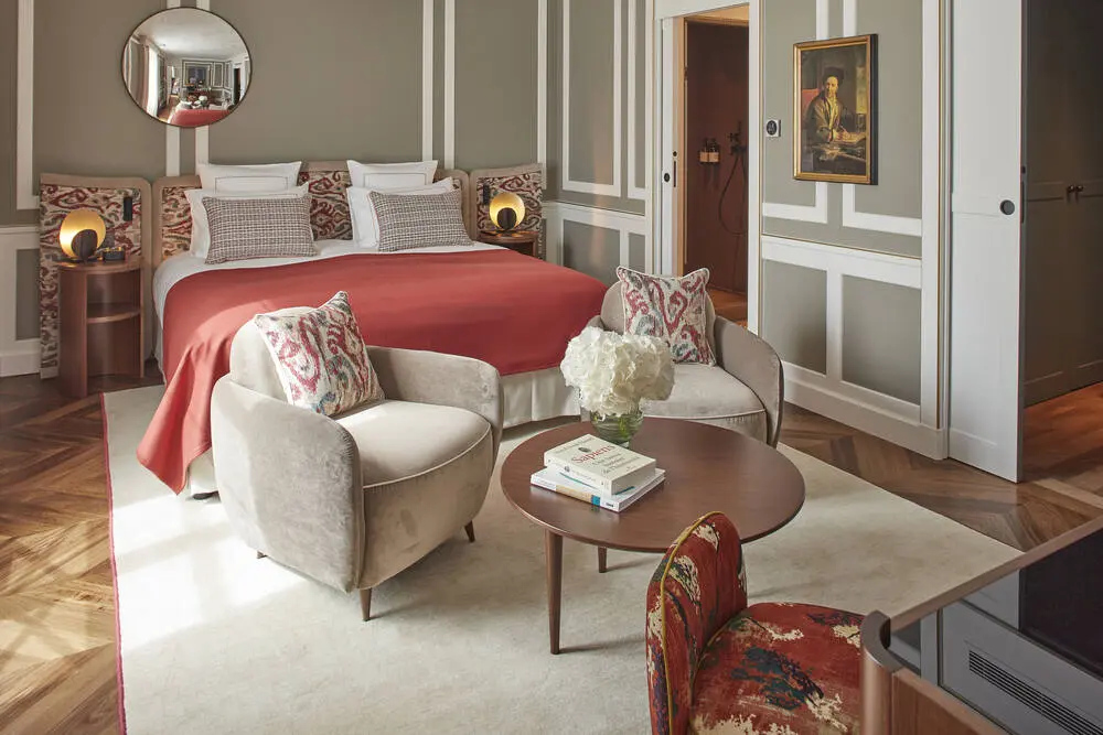 First look: Hotel Les Lumières opens near Château de Versailles 1 Fontenelle room at Hotel Les Lumières