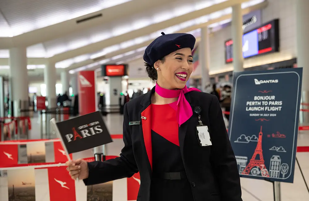 French connection: First direct Qantas Perth-Paris flight takes off