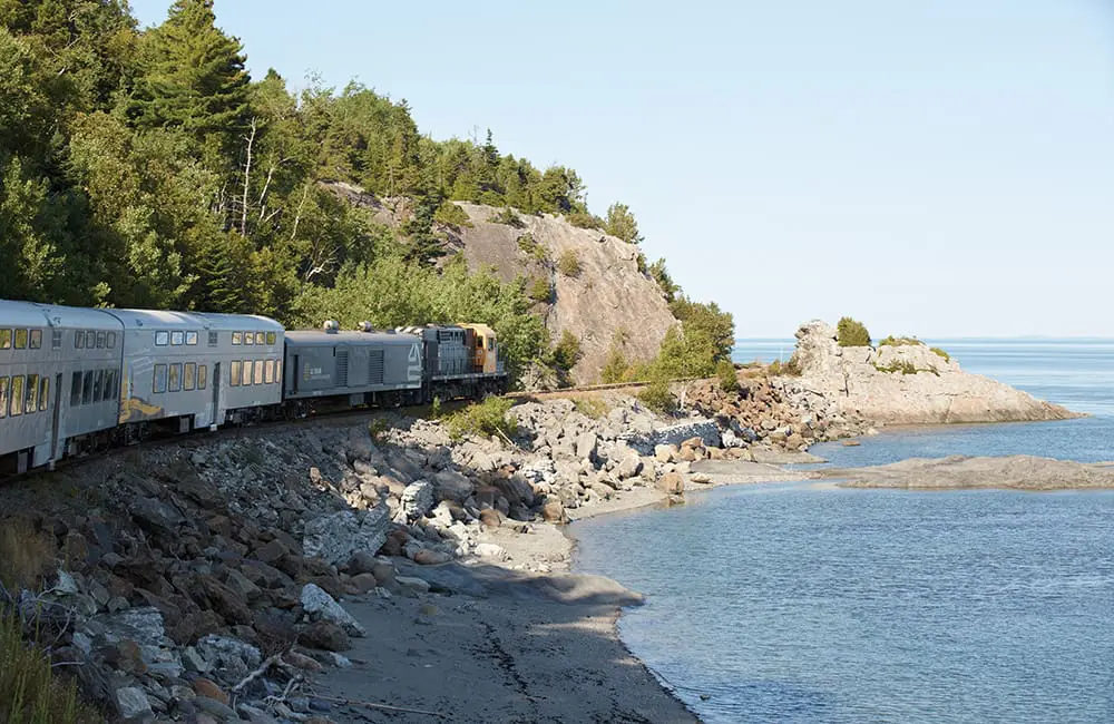 Fall for Canada in autumn: Open yourself up to culture, nature, culinary & more 3 Train le Massif de Charlevoix (Charlevoix Train) in Quebec