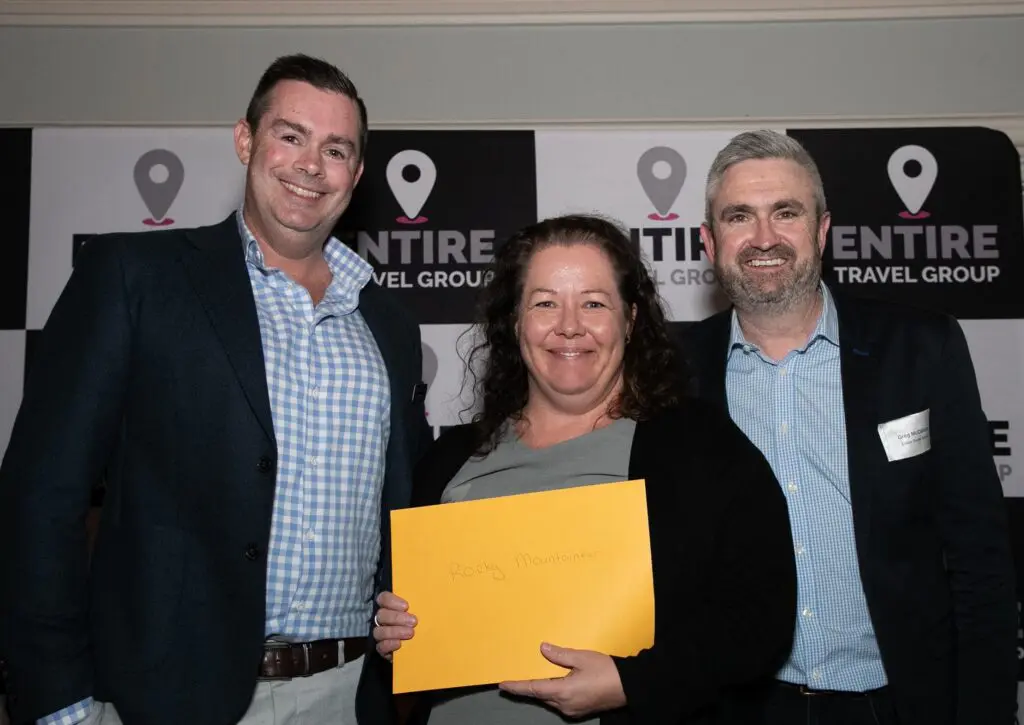 "We’re not the new kids on the block": Entire Travel Group launches Rail Journeys at glitzy gala 2 Entire Rail Journeys Launch_5_Rocky Mountaineer winner_Kelly Floyd_Richmond Travel Centre