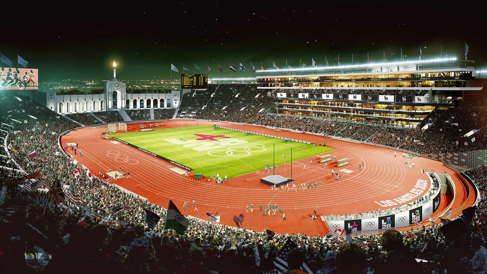 Los Angeles shines at Paris 2024 closing ceremony as sports tourism hits new heights 3 LA Memorial Coliseum - photo credit to LA28