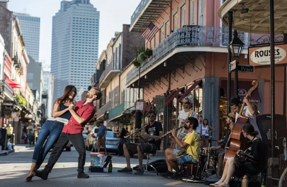 Gate 7 adds New Orleans & Company to PR portfolio for Down Under representation 1 Royal Street buskers in NOLA.
