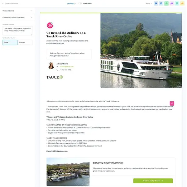 Tauck introduces tailored agent tech tool to boost river cruise group sales 1