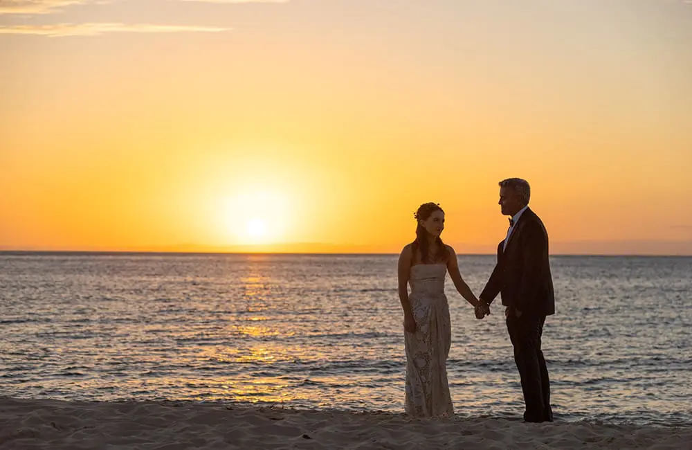 3 in 5 young Aussies say "I do" to a destination wedding 3 Destination wedding On-Location_Ticket-to-Paradise-filmed-on-Moreton-Island-Queensland-to-capture-sunsets-over-the-water_credit-©-Universal-Studios.jpg