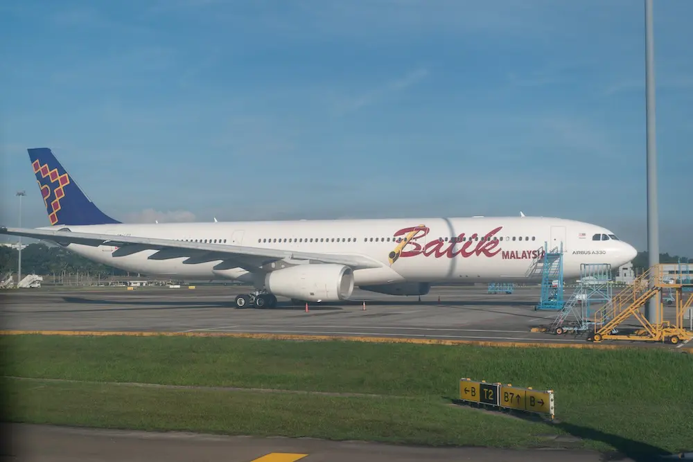 Batik Air Malaysia Airbus A330 on the tarmac as seen in KLIA. Batik Air Malaysia operating flights to various destinations across Asia.