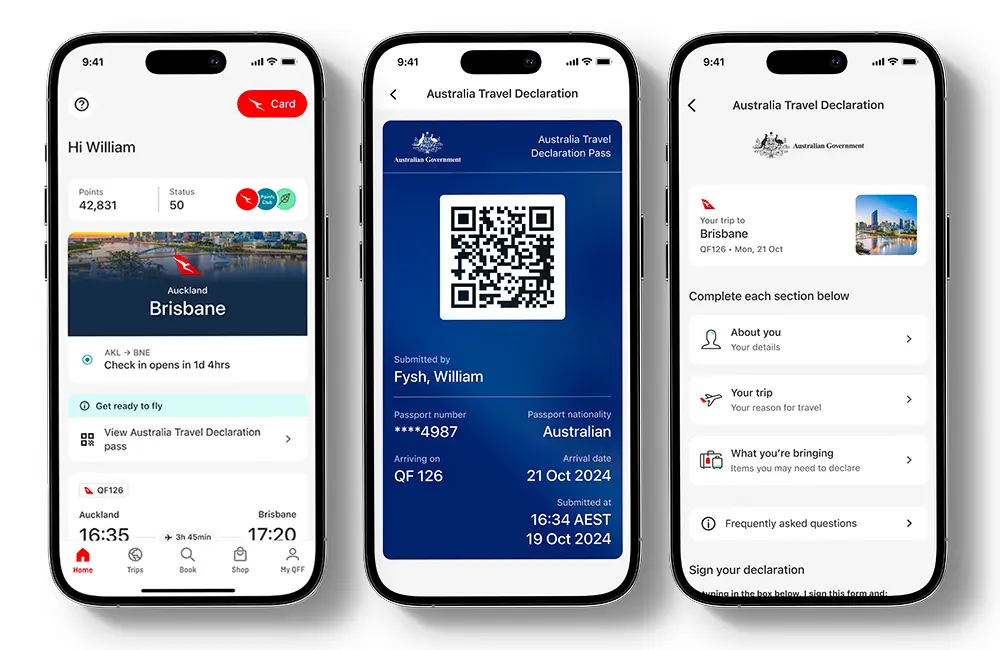 Flying paperless: Qantas takes off with first digital Australia Travel Declaration 1