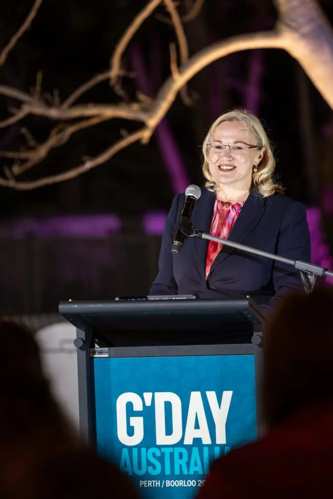 300 global travel agents descend on WA for G’day Australia 1 G'day Welcome Event - Tourism Australia Managing Director Phillipa Harrison