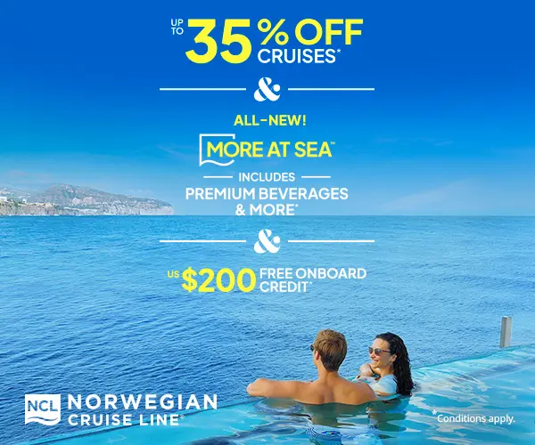 NCL More At Sea October 2024 promotional tile.