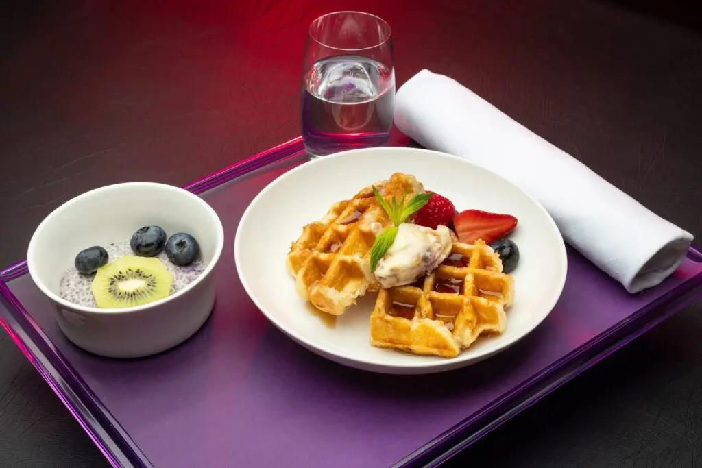 Virgin Australia Business Class Menu 