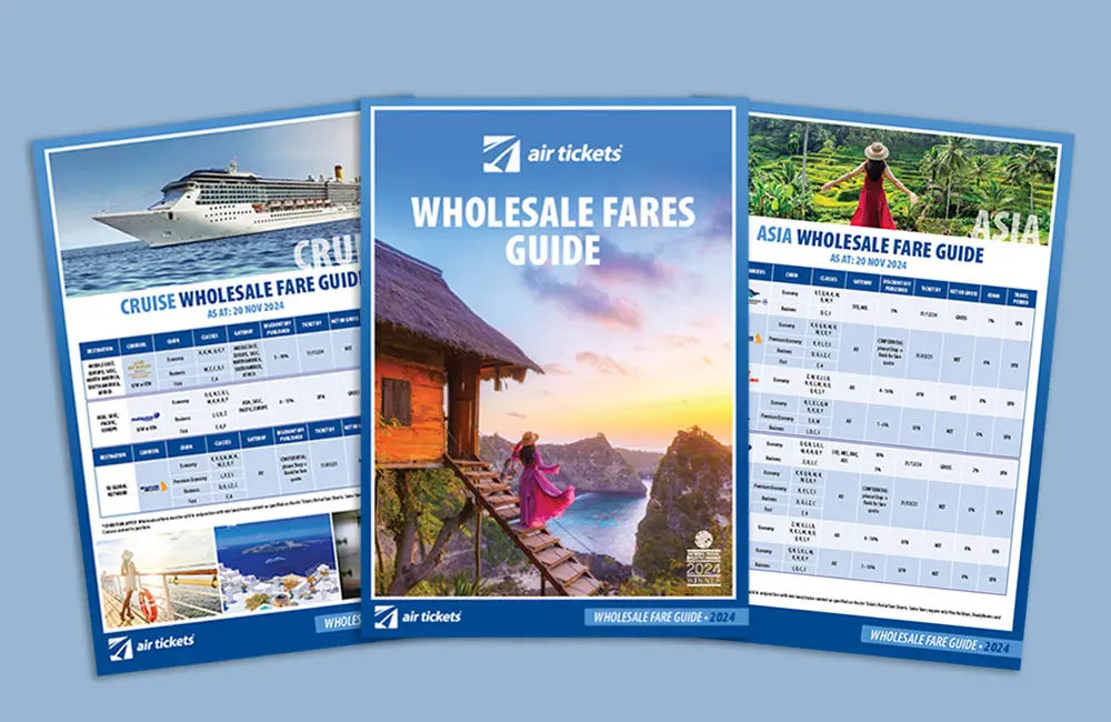 Air Tickets new Wholesale Fares Guide: A game changer from two NTIA 2024 Awards’ winners!