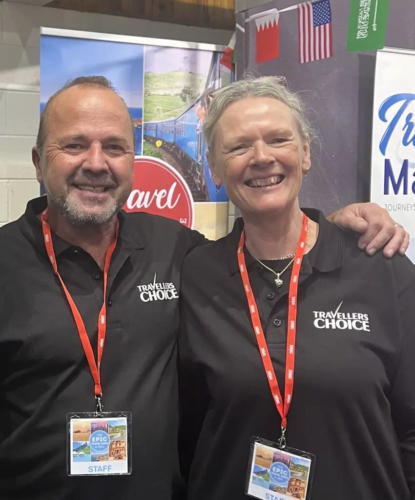 Epic success: Four Travellers Choice agencies draw 3,500 visitors to first Canberra expo 3 Travel Makers' Phil and Janet Daley