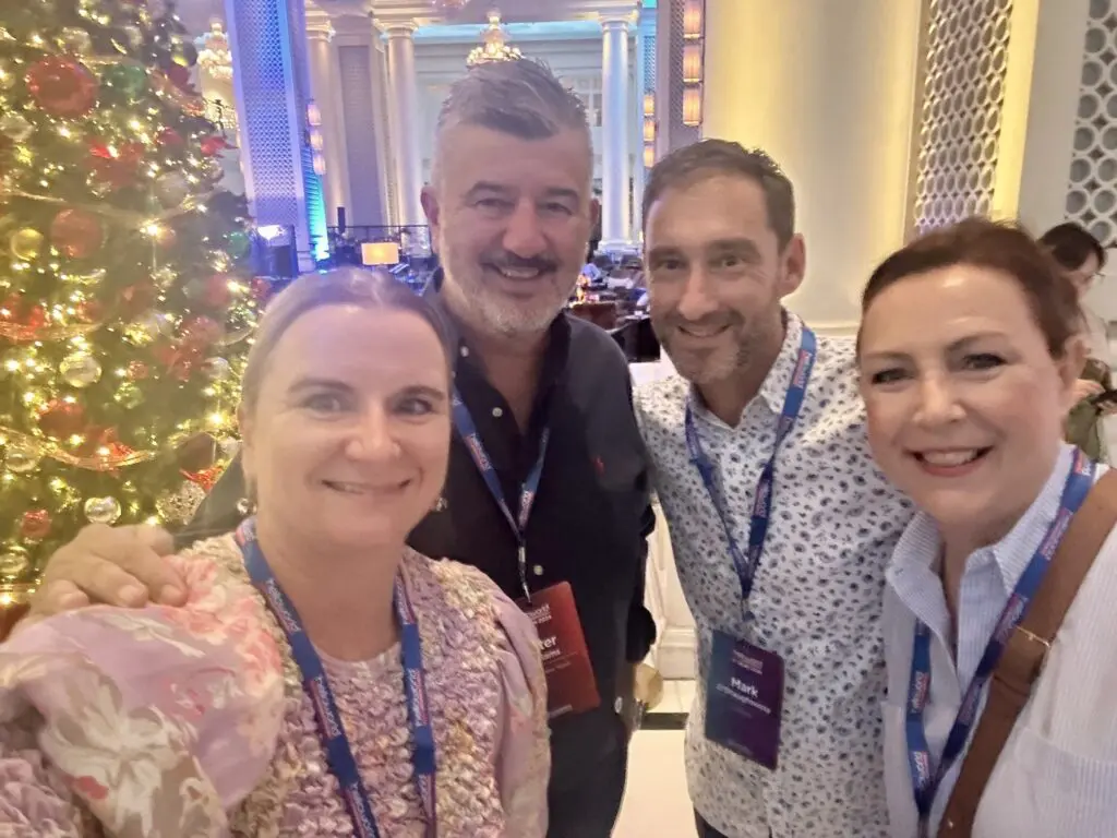 Future focused: Helloworld Business Travel Forum 2024 wraps in Singapore 3 HWBT’s Kellie Stanbury, PHT Corporate’s Peter Williams, Travelport’s Mark O’Shaughnessy and Cover-More’s Belinda Murphy.