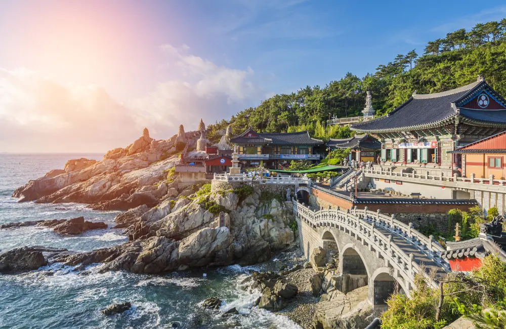 Korea calling: K-ETA exemption extended for AUS & NZ 1 Haedong Yonggungsa Temple in Busan, South Korea. Image credit: Shutterstock