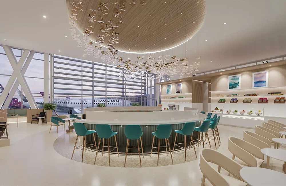 First look: Hawaiian Airlines reveals plans for new Future Premium Lounge in Honolulu