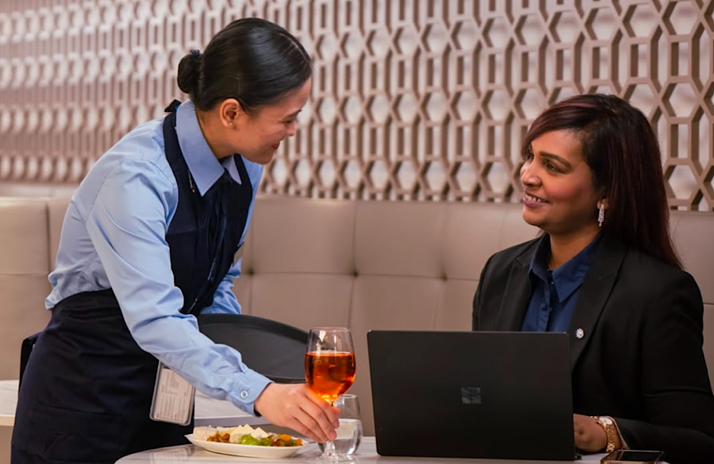 FIRST LOOK: Inside British Airways’ new Singapore lounge upgrade 3 The new Concorde Dining area in British Airways’ lounge at Changi Airport. Exclusive to eligible travellers. Image: Instagram @british_airways