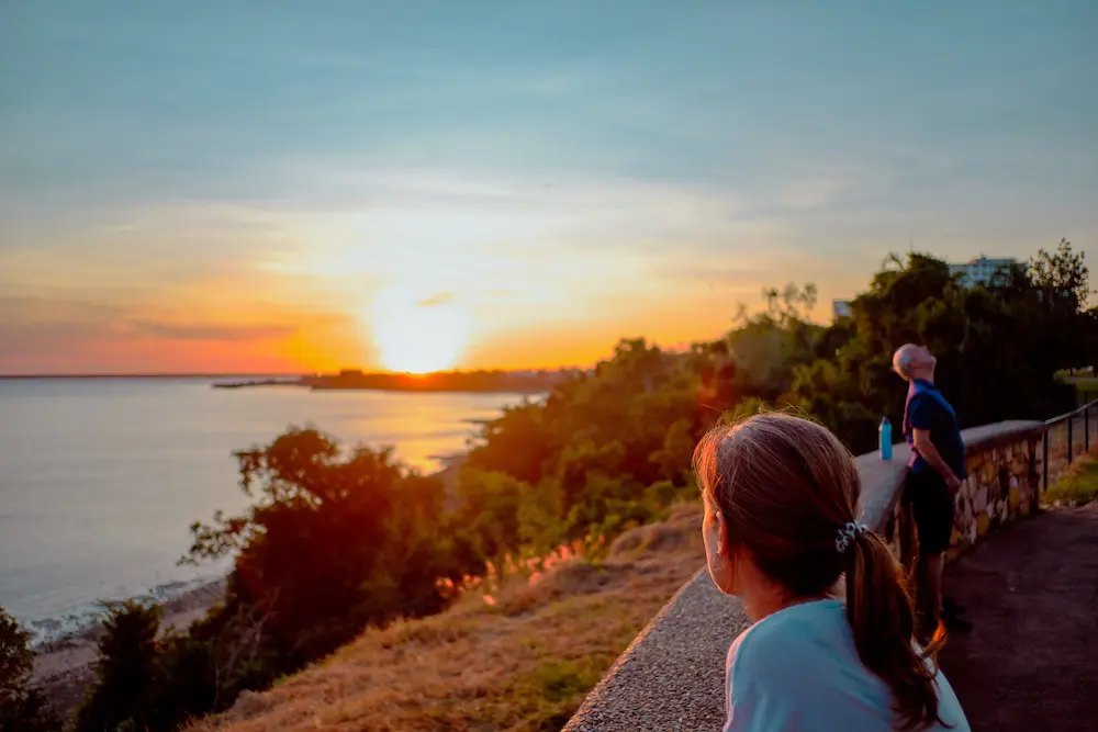 Sunset at Fannie Bay in Darwin.
