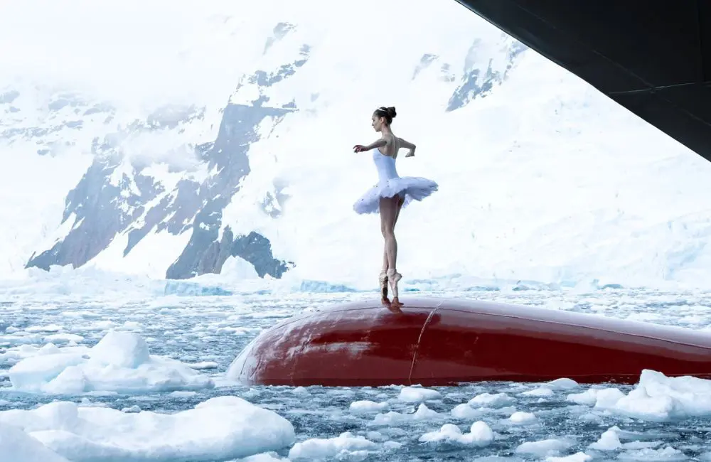 Breathtaking video of ballerina dancing on bow of Ponant ship goes viral