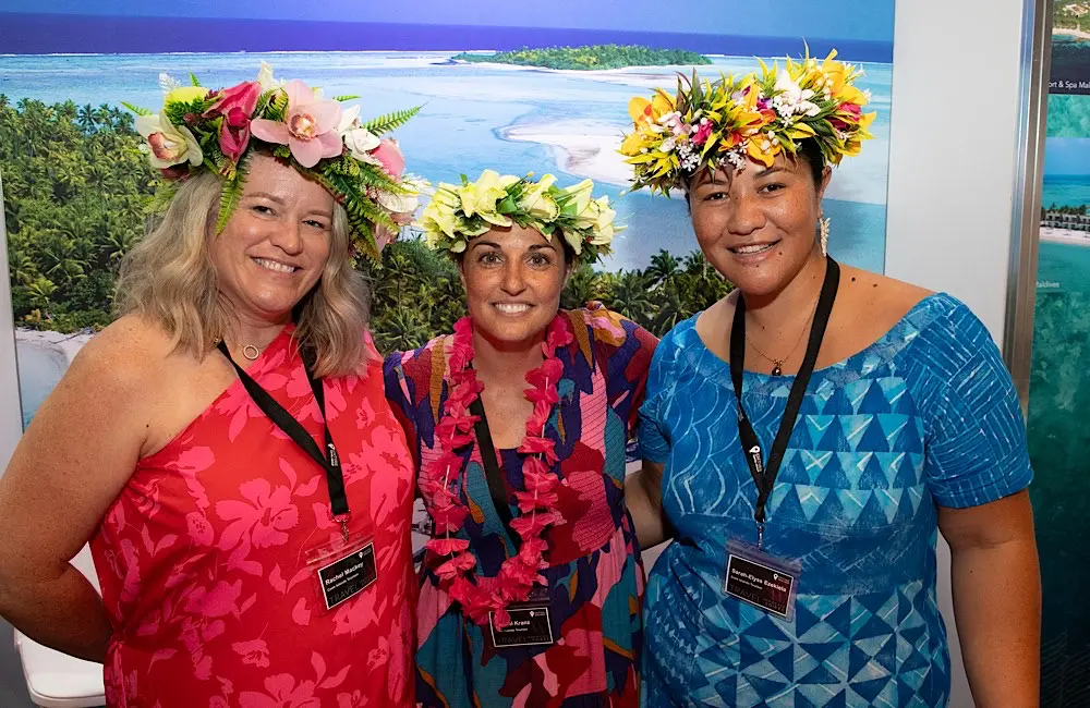 Entire Travel Group: Why agents need more choice, not less 3 Entire Travel Group - (L-R) Cook Islands Tourism's Rachel Mackey, Crystal Kranz and Sarah-Elyss Ezekiela