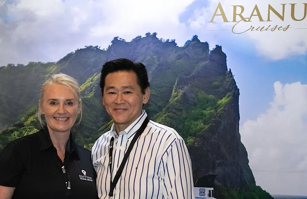 Entire Travel Group: Why agents need more choice, not less 4 Entire Travel Group - Lisa Tappin (Entire Travel Group) and Laurent Wong (Aranui Cruises)