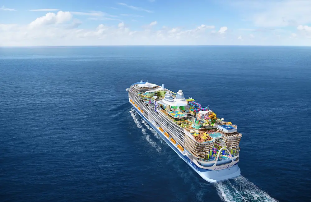 Royal Caribbean unveils Legend of the Seas, tripling Icon Class fleet