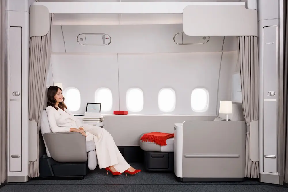 Air France unveils its new swish first-class, featuring a unique, fully modular design