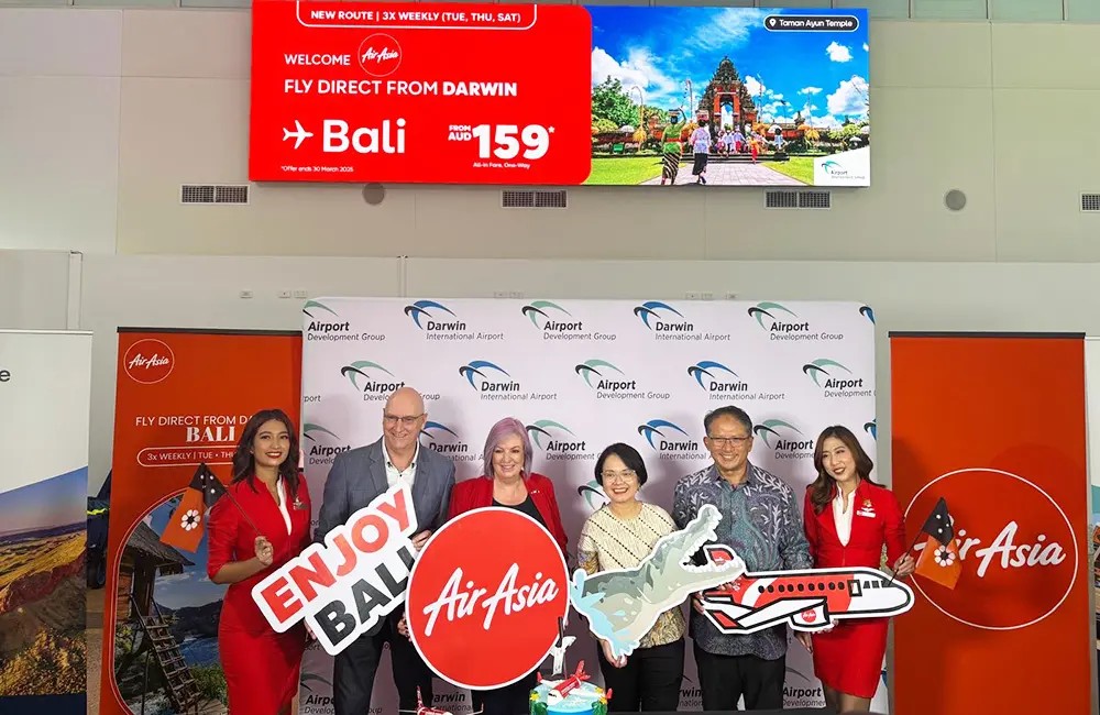 Indonesia AirAsia debuts Darwin-Denpasar route – another link between NT and Bali