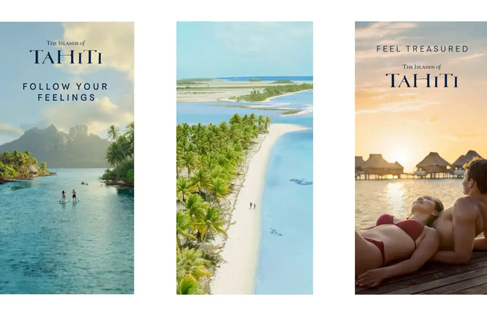 Experience 'Mana': Tahiti's new campaign invites travellers to 'Follow Your Feelings' 2 Digital banner for Tahiti Tourisme – Follow Your Feelings campaign