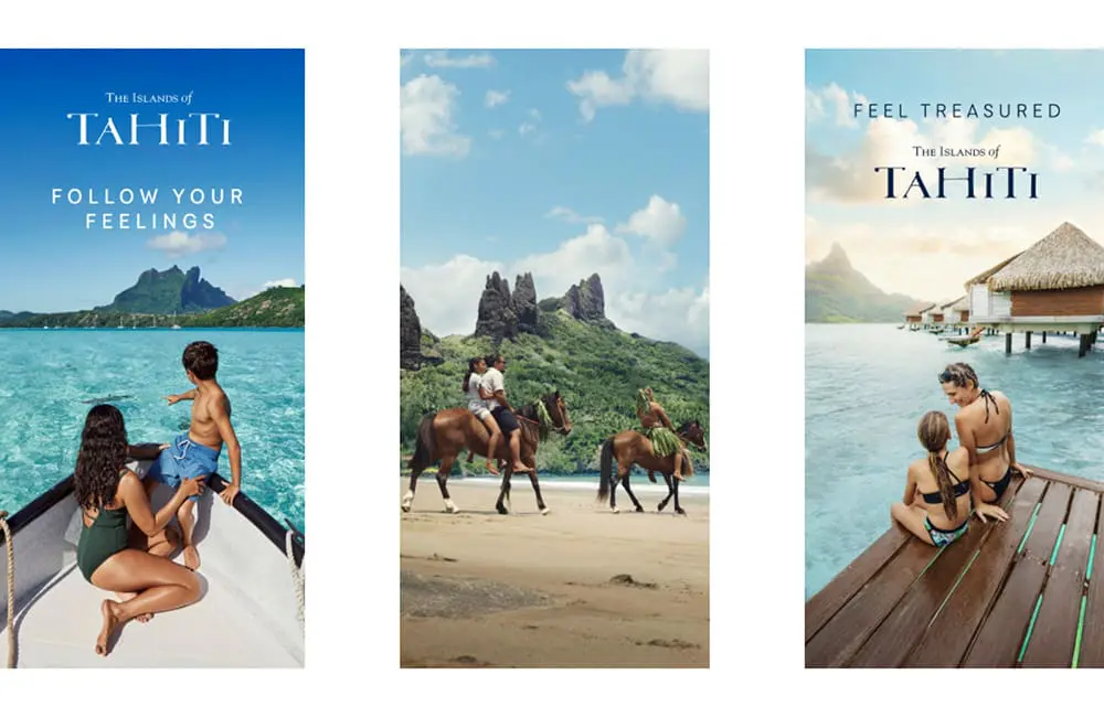 Experience 'Mana': Tahiti's new campaign invites travellers to 'Follow Your Feelings' 1 Digital banner for Tahiti Tourisme – Follow Your Feelings campaign