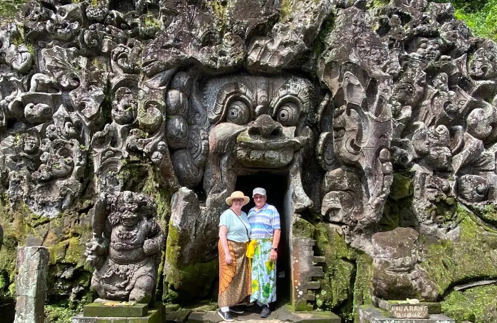 Ship review: Silver Nova with Robyn and Murray Sinfield 6 Goa Gajah Temple (Elephant Cave) Ubud-Bali