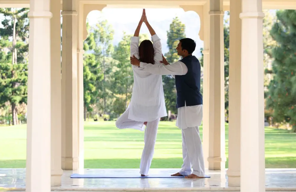 Fourth-generation hotelier Aashica Khanna of Ananda in the Himalayas on leading the way in wellness 3 Guided yoga at Ananda in the Himalayas