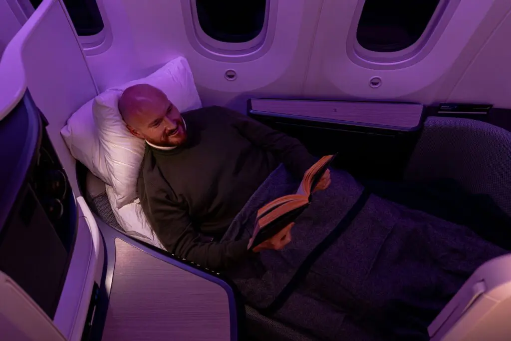 Air New Zealand’s new Dreamliner, with world-first retrofit, to make debut on Aussie route 1 Air New Zealand's Business Premier Luxe.
